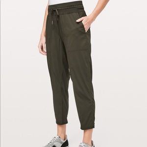 Olive Lululemon Dance Studio Crop